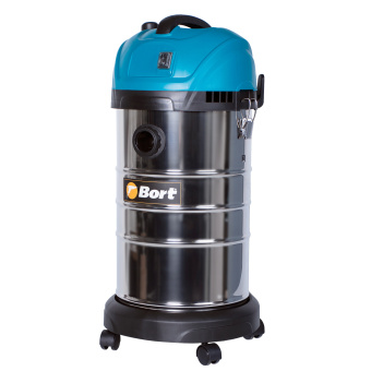Строительный пылесос Bort BSS-1630-SmartAir 1600Вт (уборка: сухая/влажная) синий - купить недорого с доставкой в интернет-магазине