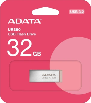 Флеш Диск A-Data 32GB UR350 UR350-32G-RSR/BG USB3.2 серебристый/коричневый - купить недорого с доставкой в интернет-магазине