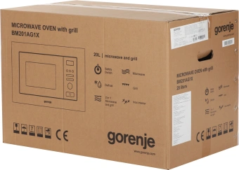 Микроволновая печь Gorenje BM201AG1X 20л. 800Вт нержавеющая сталь (встраиваемая) - купить недорого с доставкой в интернет-магазине