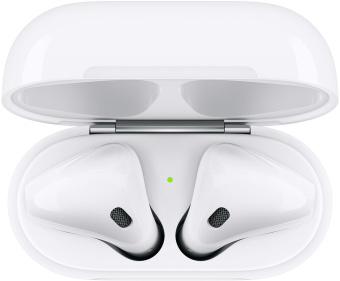 Гарнитура вкладыши Apple AirPods 2 A2032,A2031,A1602 белый беспроводные bluetooth в ушной раковине (MV7N2ZM/A) - купить недорого с доставкой в интернет-магазине