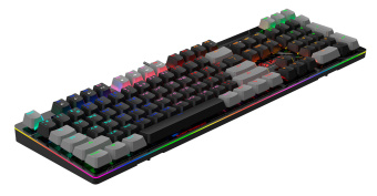 Клавиатура A4Tech B808N механическая черный/серый USB for gamer LED (B808N (RAVEN)) кабель 1.8м - купить недорого с доставкой в интернет-магазине