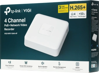 Видеорегистратор TP-Link NVR VIGI NVR1104H-4P - купить недорого с доставкой в интернет-магазине