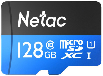 Флеш карта microSDXC 128Gb Class10 Netac NT02P500STN-128G-R P500 + adapter - купить недорого с доставкой в интернет-магазине