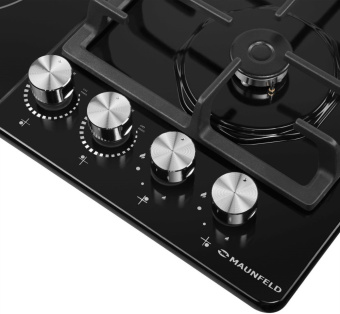 Газовая варочная поверхность Maunfeld EEHE.642VC.3CB/KG черный - купить недорого с доставкой в интернет-магазине