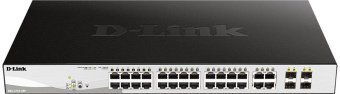 Коммутатор D-Link DGS-1210-28P/FL1A 28G 24PoE 193W управляемый - купить недорого с доставкой в интернет-магазине