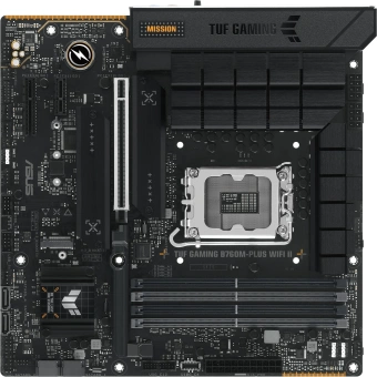 Материнская плата Asus TUF GAMING B760M-PLUS WIFI II Soc-1700 Intel B760 4xDDR5 mATX AC`97 8ch(7.1) 2.5Gg RAID+HDMI+DP - купить недорого с доставкой в интернет-магазине