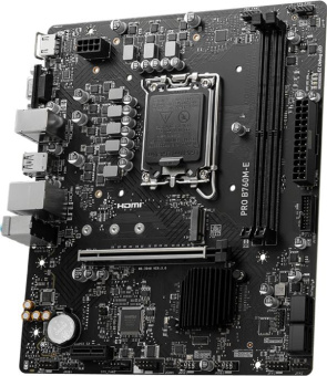 Материнская плата MSI PRO B760M-E Soc-1700 Intel B760 2xDDR5 mATX AC`97 8ch(7.1) GbLAN+VGA+HDMI - купить недорого с доставкой в интернет-магазине