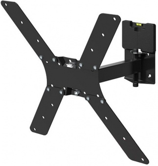 Кронштейн для телевизора Holder LCD-5520-B черный 32"-55" макс.45кг настенный поворотно-выдвижной и наклонный - купить недорого с доставкой в интернет-магазине