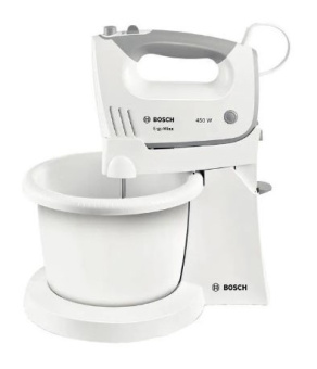 Миксер ручной Bosch MFQ36460 450Вт белый/серый - купить недорого с доставкой в интернет-магазине