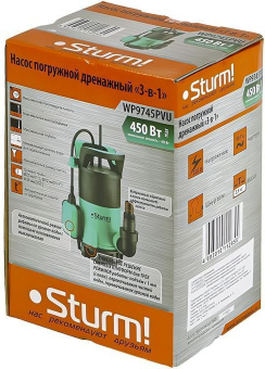 Насос дренажный Sturm! WP9745PVU 450Вт 12000л/час - купить недорого с доставкой в интернет-магазине