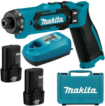 Отвертка аккум. Makita DF012DSE аккум. патрон:шестигранник 6.35 мм (1/4) (кейс в комплекте) - купить недорого с доставкой в интернет-магазине