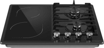 Газовая варочная поверхность Maunfeld EEHE.642VC.3CB/KG черный - купить недорого с доставкой в интернет-магазине