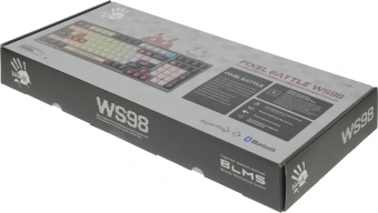 Клавиатура A4Tech WS98 Pixels механическая темно-серый/белый USB беспроводная BT/Radio for gamer LED (WS98) - купить недорого с доставкой в интернет-магазине
