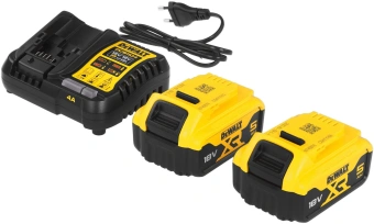 Батарея аккумуляторная DeWalt DCB1104P2 18В 5Ач Li-Ion (З/У в компл.) - купить недорого с доставкой в интернет-магазине