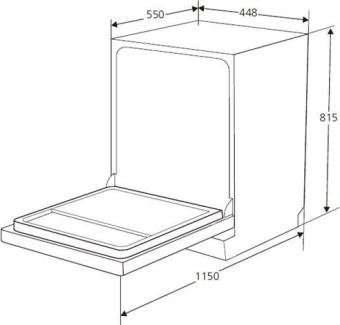 Посудомоечная машина встраив. Kuppersberg GSM 4572 2100Вт узкая - купить недорого с доставкой в интернет-магазине