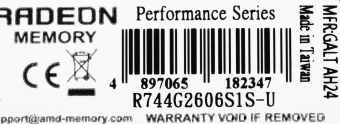 Память DDR4 4GB 2666MHz AMD R744G2606S1S-U Radeon R7 Performance Series RTL PC4-21300 CL16 SO-DIMM 260-pin 1.2В Ret - купить недорого с доставкой в интернет-магазине