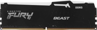 Память DDR5 16GB 5600MHz Kingston KF556C40BBA-16 Fury Beast XMP RGB RTL Gaming PC5-44800 CL40 DIMM 288-pin 1.25В dual rank с радиатором Ret - купить недорого с доставкой в интернет-магазине