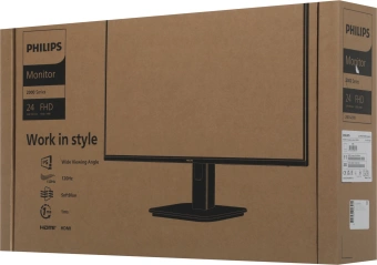 Монитор Philips 23.8" 24E1N2100A черный IPS LED 16:9 HDMI M/M матовая 1500:1 300cd 178гр/178гр 1920x1080 120Hz VGA FHD 2.51кг - купить недорого с доставкой в интернет-магазине