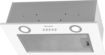 Вытяжка встраиваемая Weissgauff Box 600 PB WH белый управление: кнопочное (1 мотор) - купить недорого с доставкой в интернет-магазине