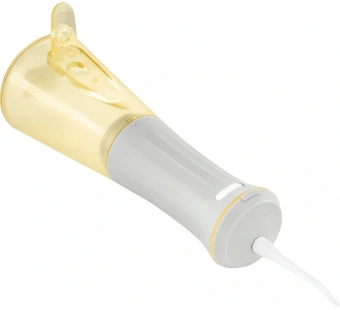 Ирригатор Kitfort КТ-5943 портатив. моностр. 2насад. серый/желтый - купить недорого с доставкой в интернет-магазине