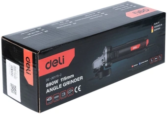 Углошлифовальная машина Deli DE-JM115-2E 890Вт 12000об/мин рез.шпин.:M14 d=115мм - купить недорого с доставкой в интернет-магазине