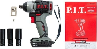 Гайковерт P.I.T. PIW20H-300B аккум. патрон:квад.1/2" - купить недорого с доставкой в интернет-магазине