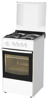 Плита Газовая Darina 1B1 GM 441 018 W белый/черный (стеклянная крышка) реш.чугун - цена, купить или заказать с доставкой в интернет-магазине Плита Газовая Darina 1B1 GM 441 018 W белый/черный (стеклянная крышка) реш.чугун - купить недорого с доставкой в интернет-магазине