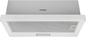 Вытяжка встраиваемая Hyundai HBH 6230 W белый управление: кулисные переключатели (1 мотор) - купить недорого с доставкой в интернет-магазине