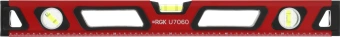 Уровень RGK U7060 пузырьковый 3глаз. магнит. красный - купить недорого с доставкой в интернет-магазине
