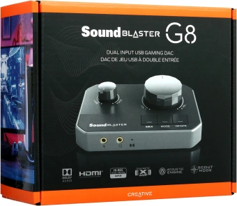 Звуковая карта Creative USB-C Sound Blaster G8 7.1 Ret - купить недорого с доставкой в интернет-магазине