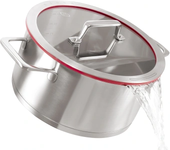 Кастрюля Rondell Verter RDS-2030 4.7л. d=24см (с крышкой) стальной - купить недорого с доставкой в интернет-магазине