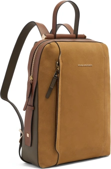 Рюкзак женский Piquadro Circle CA4576W92/SAVES песочный/зеленый замша/натур.кожа - купить недорого с доставкой в интернет-магазине