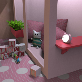 Ночник Gauss NN7024 мышка розовый - купить недорого с доставкой в интернет-магазине