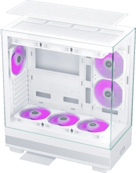 Корпус PcCooler C3Q500 белый без БП ATX 9x120mm 2x140mm 1xUSB3.0 audio bott PSU - купить недорого с доставкой в интернет-магазине