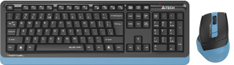 Клавиатура + мышь A4Tech Fstyler FGS1035Q клав:черный/синий мышь:черный/синий USB беспроводная Multimedia (FGS1035Q NAVY BLUE) - купить недорого с доставкой в интернет-магазине
