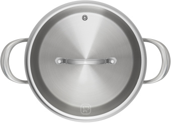 Кастрюля Rondell Admiring RDS-726 7.8л. d=24см (с крышкой) стальной - купить недорого с доставкой в интернет-магазине