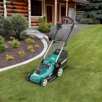 Газонокосилка роторная Makita ELM3320 1200Вт - купить недорого с доставкой в интернет-магазине