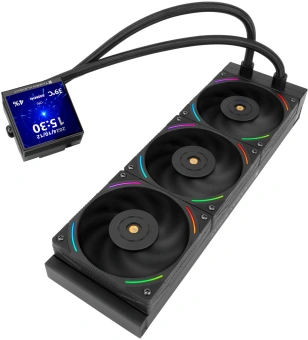 Система водяного охлаждения Thermalright Hyper Vision 360 ARGB Soc-AM5/AM4/1151/1200/2066/2011/1700 черный 4-pin 29.6dB Al LCD Ret (H-VISION-360-BL-ARGB) - купить недорого с доставкой в интернет-магазине
