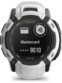 Смарт-часы Garmin Instinct 2X Solar 50мм 1" MIP корп.белый/черный рем.белый (010-02805-04) - купить недорого с доставкой в интернет-магазине