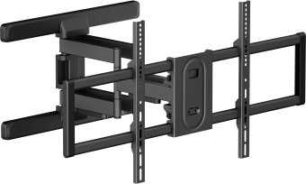 Кронштейн для телевизора Ultramounts UM970 черный 95"-120" макс.60кг настенный поворот и наклон - купить недорого с доставкой в интернет-магазине