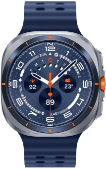 Смарт-часы Samsung Galaxy Watch Ultra LTE 47мм 1.5" AMOLED корп.серый рем.синий (SM-L705FZB1CAU) - купить недорого с доставкой в интернет-магазине