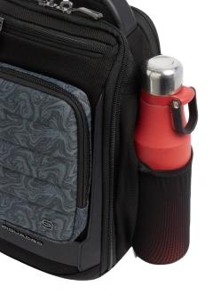 Рюкзак слинг мужской Piquadro Oberon CA7277W150/BLUS темно-синий нейлон/натур.кожа - купить недорого с доставкой в интернет-магазине