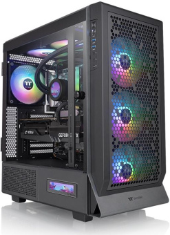 Корпус Thermaltake Ceres 500 TG ARGB черный без БП ATX 7x120mm 3x140mm 2xUSB3.0 audio bott PSU - купить недорого с доставкой в интернет-магазине