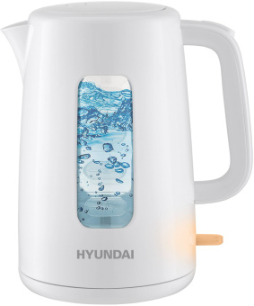 Чайник электрический Hyundai HYK-P3501 2.5л. 2200Вт белый корпус: пластик - купить недорого с доставкой в интернет-магазине