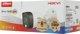 Камера видеонаблюдения аналоговая Dahua DH-HAC-HFW1500CMP-IL-A-0280B-S2 2.8-2.8мм HD-CVI HD-TVI цв. корп.:белый (DH-HAC-HFW1500CMP-IL-A-0280B) - купить недорого с доставкой в интернет-магазине