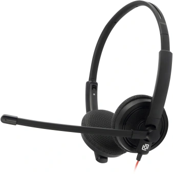 Наушники с микрофоном Оклик HS-L900 черный 2.8м накладные оголовье (1532022) - купить недорого с доставкой в интернет-магазине