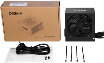 Блок питания Digma ATX 550W DPSU-550W-WH 80 PLUS WHITE (20+4pin) APFC 120mm fan 6xSATA RTL - купить недорого с доставкой в интернет-магазине