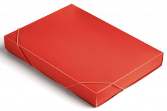 Папка-короб на резинке Бюрократ -BA40/07RED пластик 0.7мм корешок 40мм A4 красный - купить недорого с доставкой в интернет-магазине