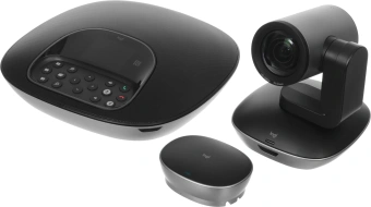 Камера Web Logitech Conference Cam Group черный 2Mpix (1920x1080) USB2.0 с микрофоном (960-001058) - купить недорого с доставкой в интернет-магазине