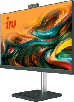 Моноблок IRU Tactio 24ID 24.5" Full HD i5 12450H (2) 16Gb SSD512Gb UHDG Windows 11 Pro 64 GbitEth WiFi BT 120W Cam черный 1920x1080 - купить недорого с доставкой в интернет-магазине